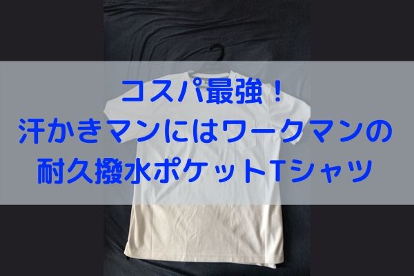 コスパ最強 汗かきマンにはワークマンの耐久撥水ポケットtシャツ Jyu2ログ